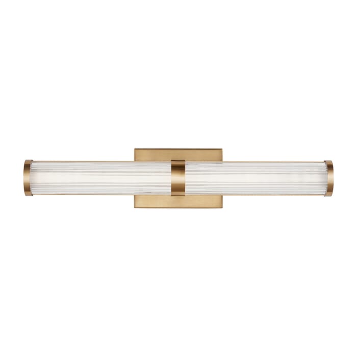 Syden 1-Light LED Bathroom Vanity Light in Satin Brass Syden 1-Light LED Bathroom Vanity Light in Satin Brass