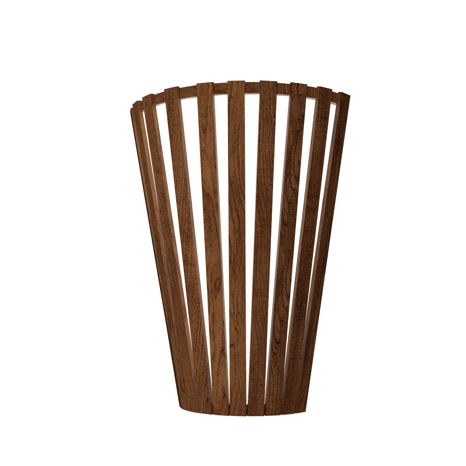 Slatted 1-Light Wall Lamp in Imbuia