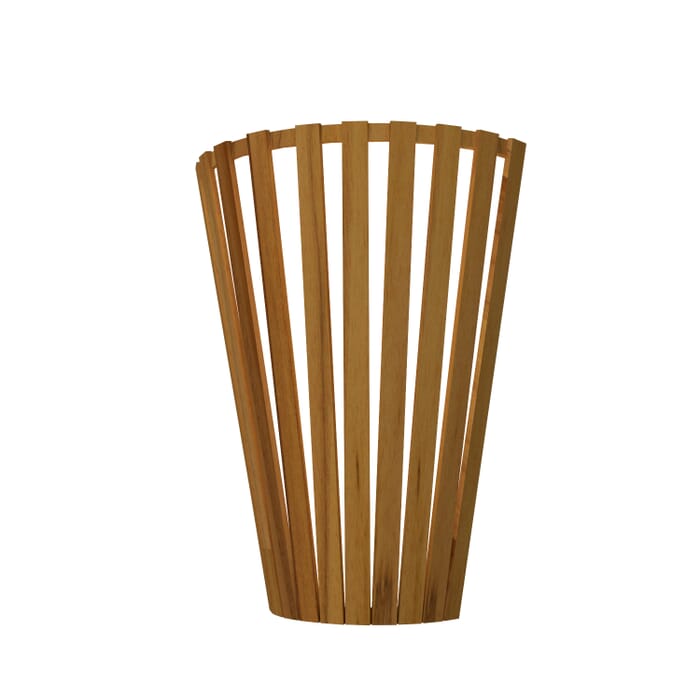 Slatted 1-Light Wall Lamp in Teak Slatted 1-Light Wall Lamp in Teak