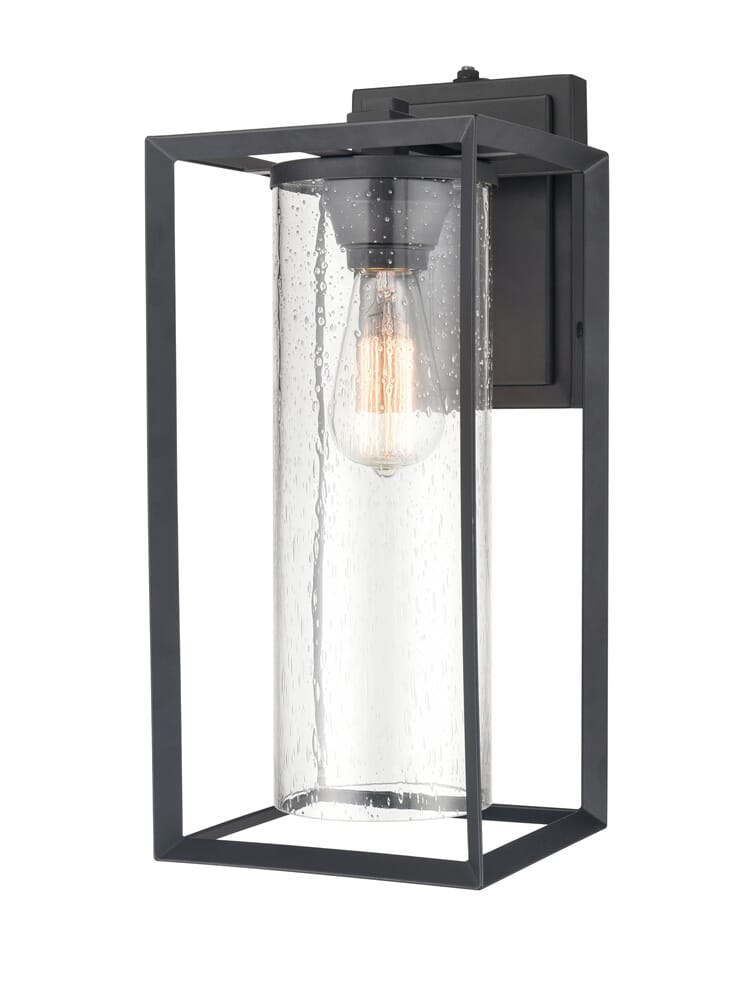 Millennium Wheatland Outdoor Wall Light in Powder Coat Black
