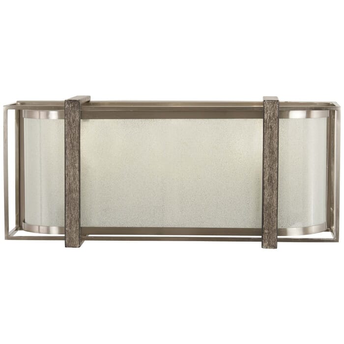 Minka Lavery Tyson's Gate 3-Light 16" Bathroom Vanity Light in Brushed Nickel with Shale Wood Minka Lavery Tyson's Gate 3-Light 16" Bathroom Vanity Light in Brushed Nickel with Shale Wood
