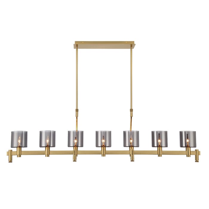 Decato 7-Light Chandelier in Brushed Gold Decato 7-Light Chandelier in Brushed Gold