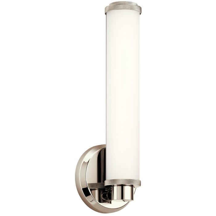 Kichler Lighting Indeco 14.5" Wall Sconce in Polished Nickel Kichler Lighting Indeco 14.5" Wall Sconce in Polished Nickel