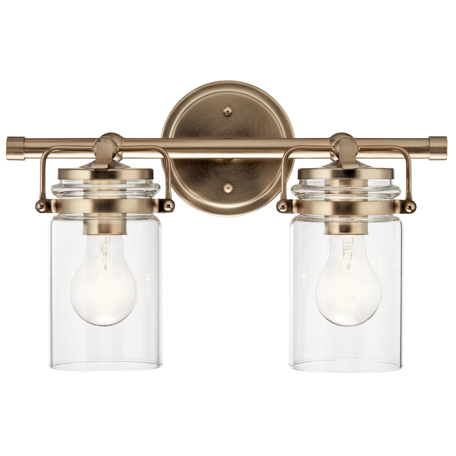 Brinley 2-Light Bathroom Vanity Light in Champagne Bronze
