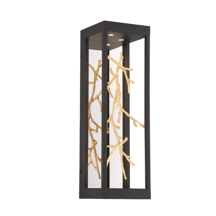 Aerie 4-Light LED Wall Sconce in Black And Gold Aerie 4-Light LED Wall Sconce in Black And Gold