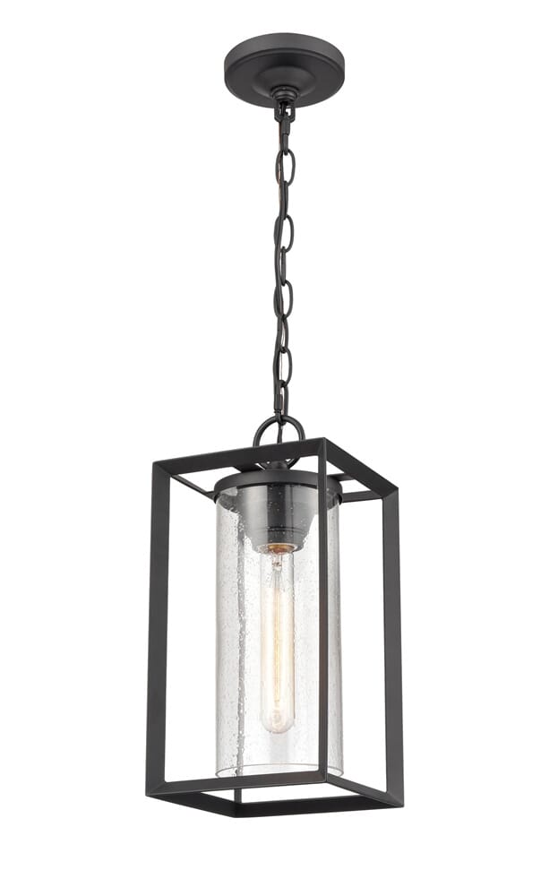 Millennium Wheatland Outdoor Hanging Light in Powder Coat Black