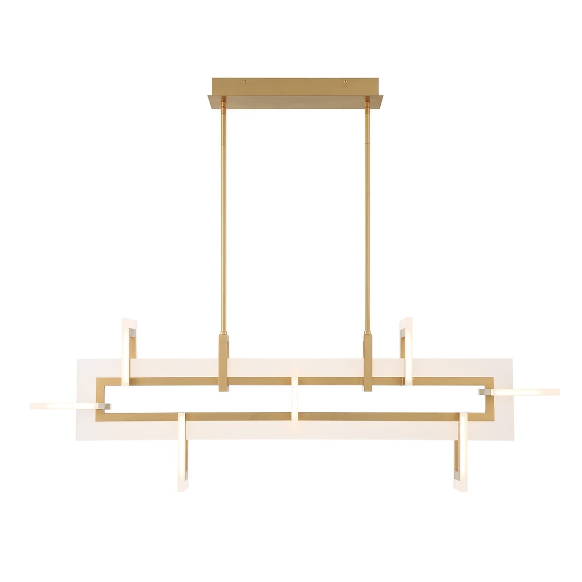 Inizio 1-Light LED Chandelier in Gold