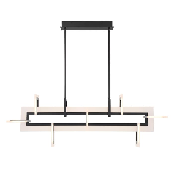 Inizio 1-Light LED Chandelier in Black Inizio 1-Light LED Chandelier in Black