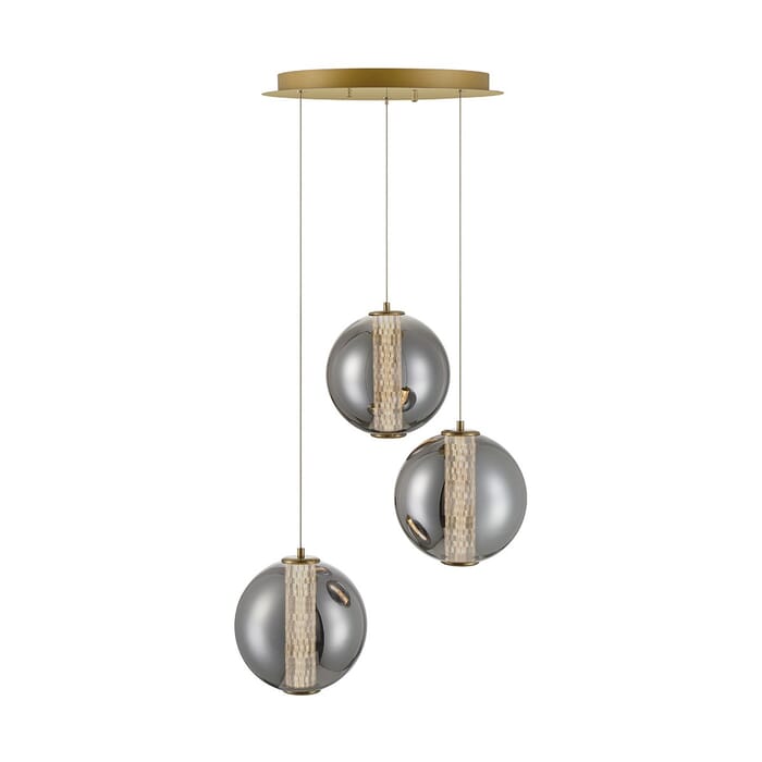 Atomo 3-Light LED Pendant in Gold Atomo 3-Light LED Pendant in Gold