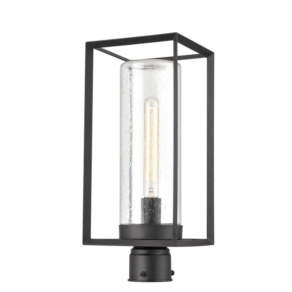 Millennium Wheatland Outdoor Post Light in Powder Coat Black