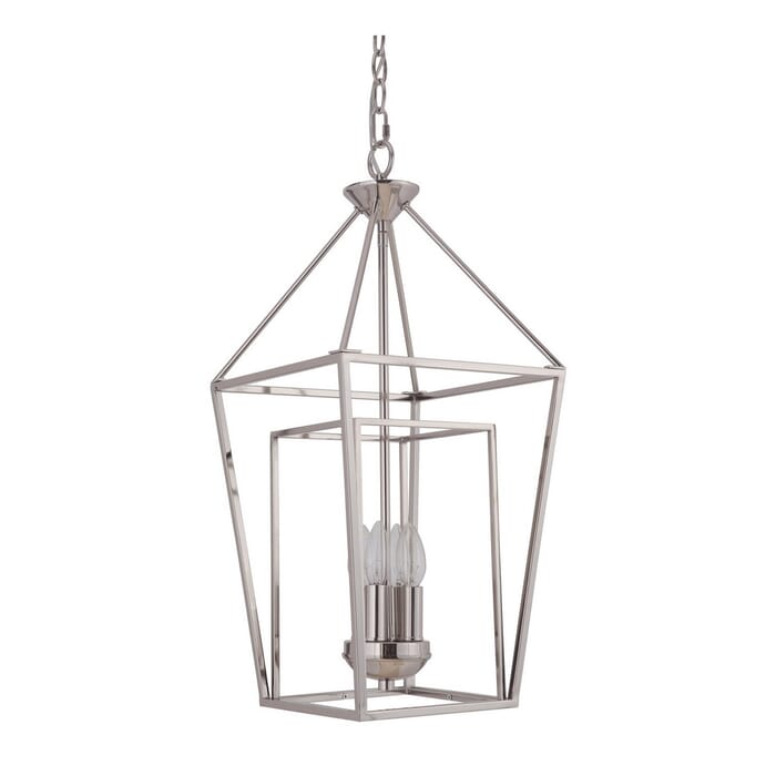 Craftmade Hudson 4-Light 12" Foyer Light in Polished Nickel Craftmade Hudson 4-Light 12" Foyer Light in Polished Nickel