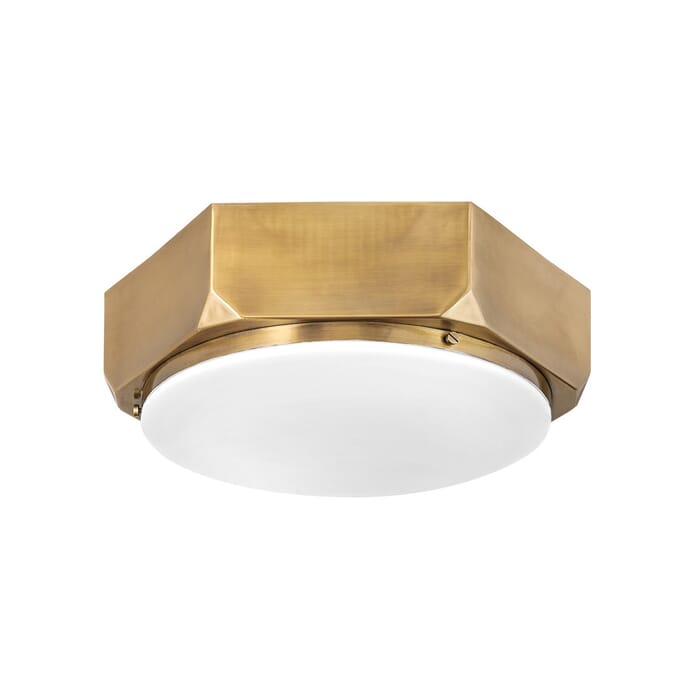 Hinkley Hex 3-Light Ceiling Light in Warm Brass Hinkley Hex 3-Light Ceiling Light in Warm Brass