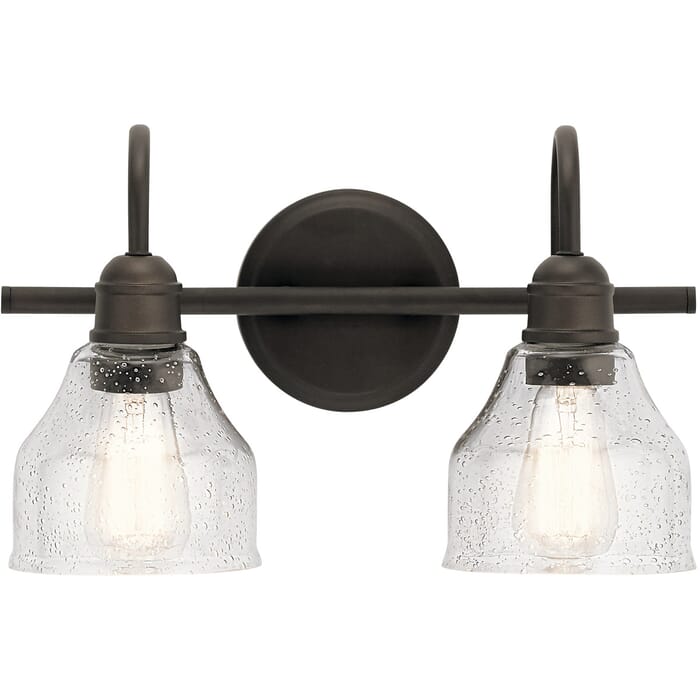 Kichler Lighting Avery 2-Light 15" Bathroom Vanity Light in Olde Bronze Kichler Lighting Avery 2-Light 15" Bathroom Vanity Light in Olde Bronze