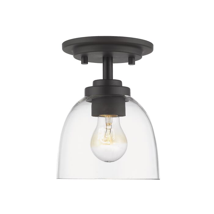 Z-Lite Ashton 1-Light Flush Mount Ceiling Light In Bronze Z-Lite Ashton 1-Light Flush Mount Ceiling Light In Bronze