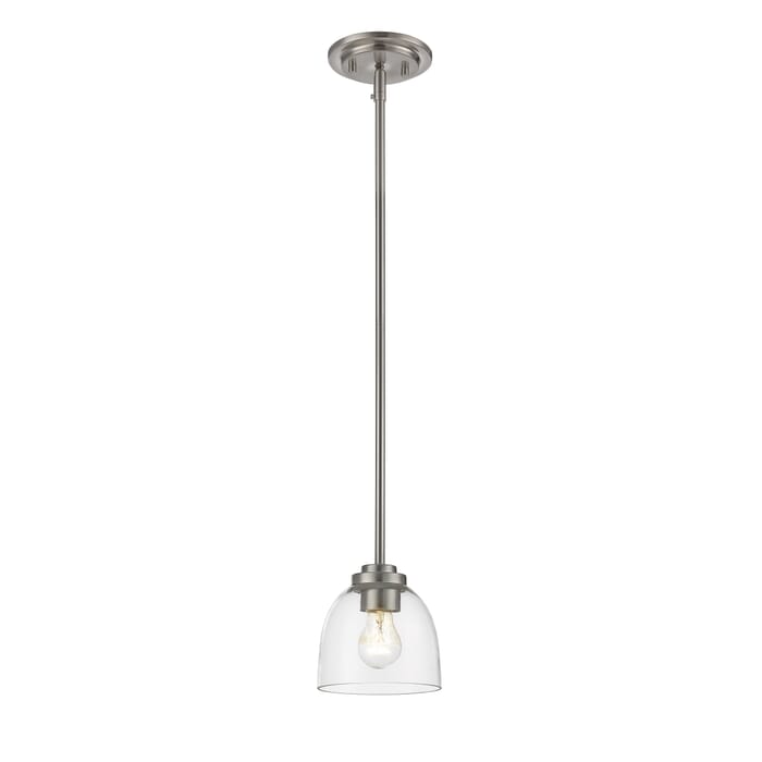 Z-Lite Ashton 1-Light Mini Pendant Light In Brushed Nickel Z-Lite Ashton 1-Light Mini Pendant Light In Brushed Nickel