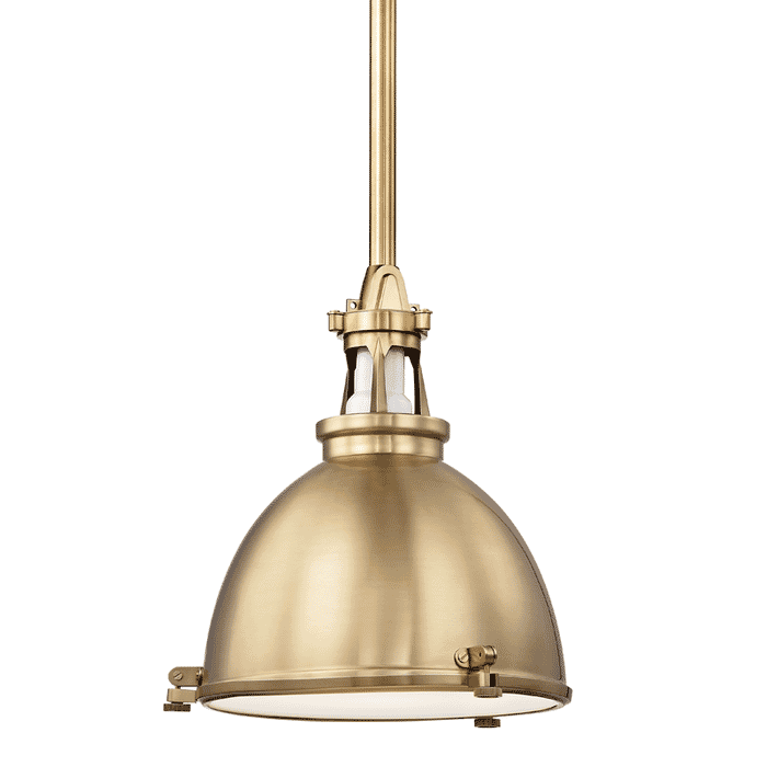 Hudson Valley Massena 16" Pendant Light in Aged Brass Hudson Valley Massena 16" Pendant Light in Aged Brass