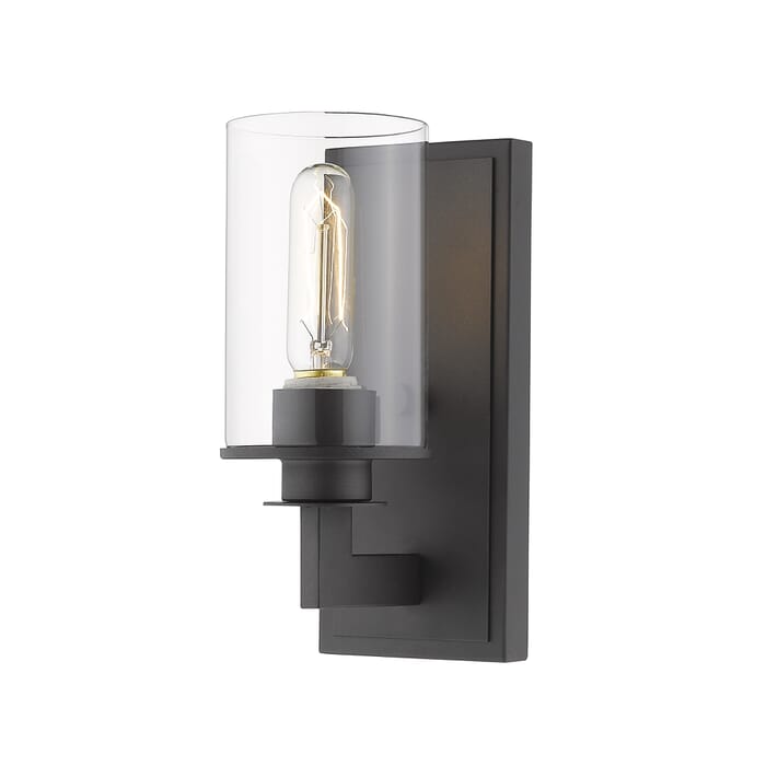 Z-Lite Savannah 1-Light Wall Sconce In Bronze Z-Lite Savannah 1-Light Wall Sconce In Bronze