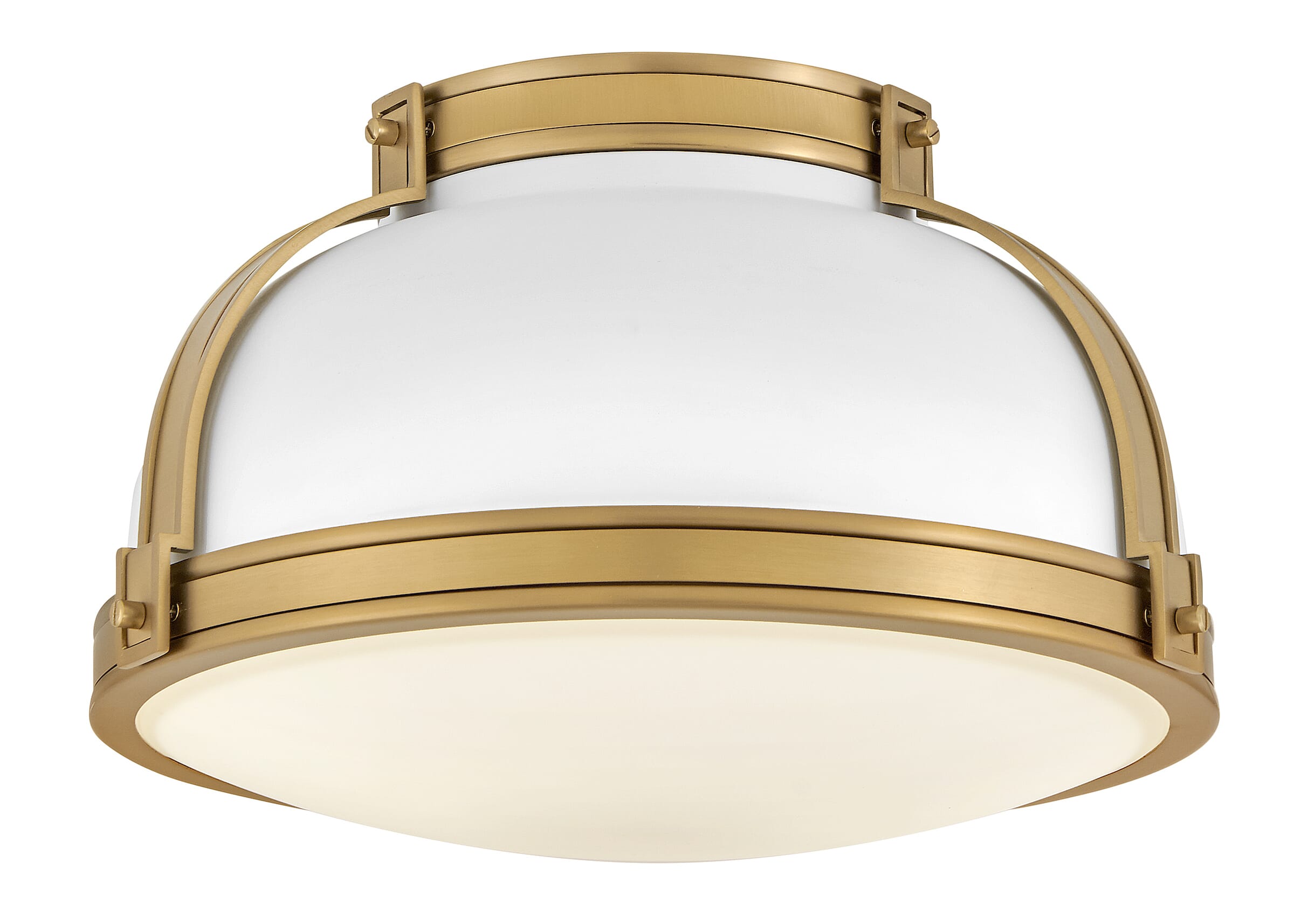 Matte White LED Flush Mount from the Barton Collection