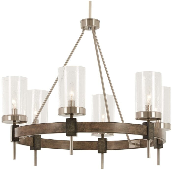 Minka Lavery Bridlewood 6-Light Chandelier in Stone Grey Minka Lavery Bridlewood 6-Light Chandelier in Stone Grey