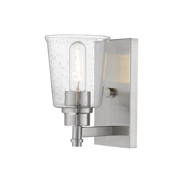 Z-Lite Bohin 1-Light Wall Sconce In Brushed Nickel Z-Lite Bohin 1-Light Wall Sconce In Brushed Nickel