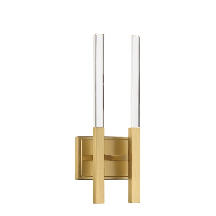 Benicio 4-Light LED Bathroom Vanity Light in Brushed Gold Benicio 4-Light LED Bathroom Vanity Light in Brushed Gold