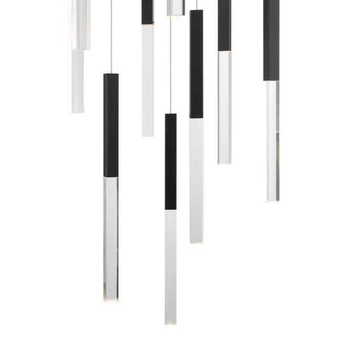 Benicio 11-Light LED Chandelier in Black Benicio 11-Light LED Chandelier in Black