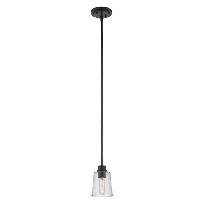 Z-Lite Bohin 1-Light Mini Pendant Light In Matte Black Z-Lite Bohin 1-Light Mini Pendant Light In Matte Black