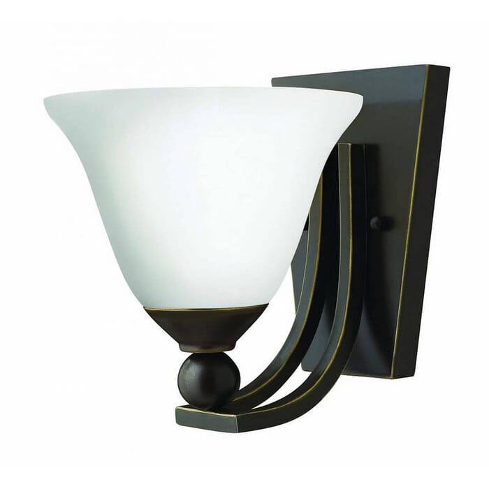 Hinkley Bolla 1-Light Sconce in Olde Bronze with Opal Glass Hinkley Bolla 1-Light Sconce in Olde Bronze with Opal Glass
