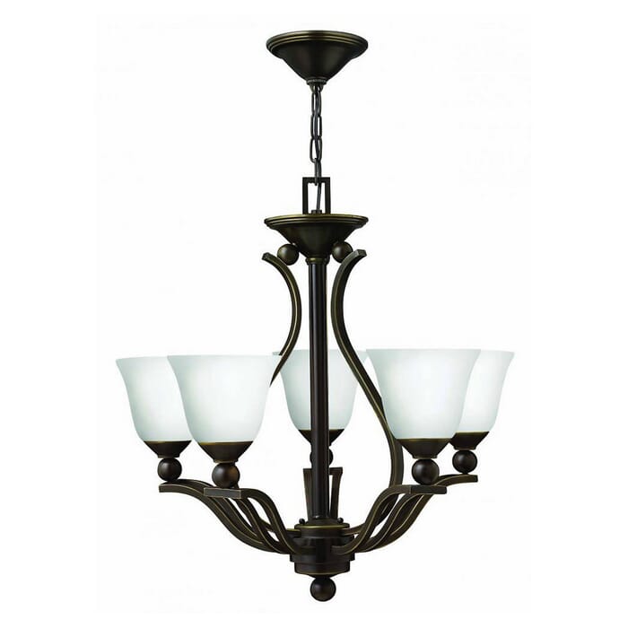 Hinkley Bolla 5-Light Single Tier Foyer in Olde Bronze with Opal Glass Hinkley Bolla 5-Light Single Tier Foyer in Olde Bronze with Opal Glass
