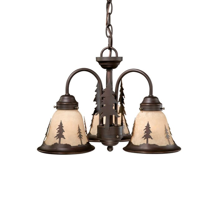 Yosemite 3-Light LED Fan Kit or Chandelier in Burnished Bronze Yosemite 3-Light LED Fan Kit or Chandelier in Burnished Bronze