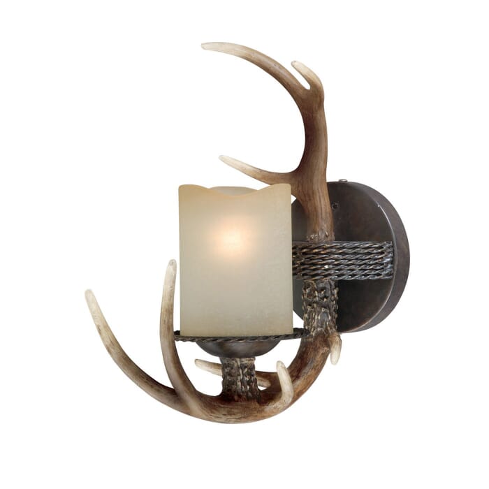 Yoho 1-Light Bathroom Vanity Light in Black Walnut Yoho 1-Light Bathroom Vanity Light in Black Walnut