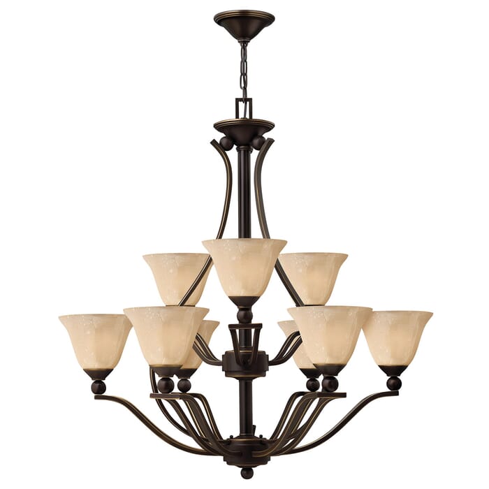Hinkley Bolla 9-Light Two Tier Chandelier in Olde Bronze Hinkley Bolla 9-Light Two Tier Chandelier in Olde Bronze
