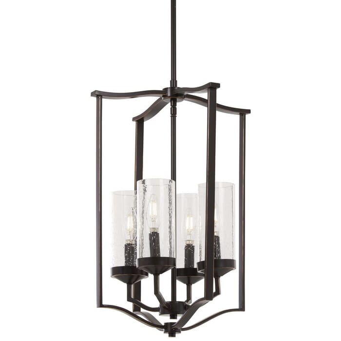 Minka Lavery Elyton 4-Light 15" Pendant Light in Downton Bronze with Gold Highl Minka Lavery Elyton 4-Light 15" Pendant Light in Downton Bronze with Gold Highl