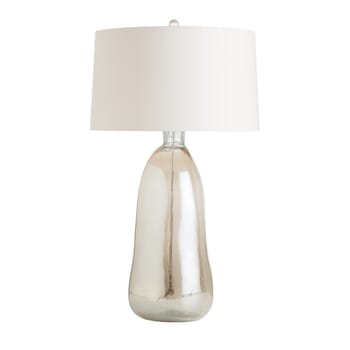 Arteriors Joss 30" Lined Putty Shade Table Lamp in Smoke Luster