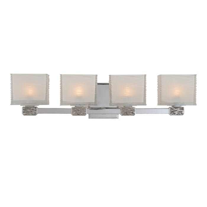 Hudson Valley Hartsdale 4-Light 26" Bathroom Vanity Light in Polished Nickel Hudson Valley Hartsdale 4-Light 26" Bathroom Vanity Light in Polished Nickel