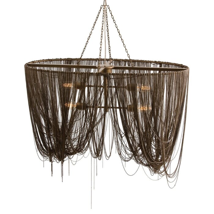Arteriors Layla 36" 4-Light Pendant in Antique Brass Arteriors Layla 36" 4-Light Pendant in Antique Brass