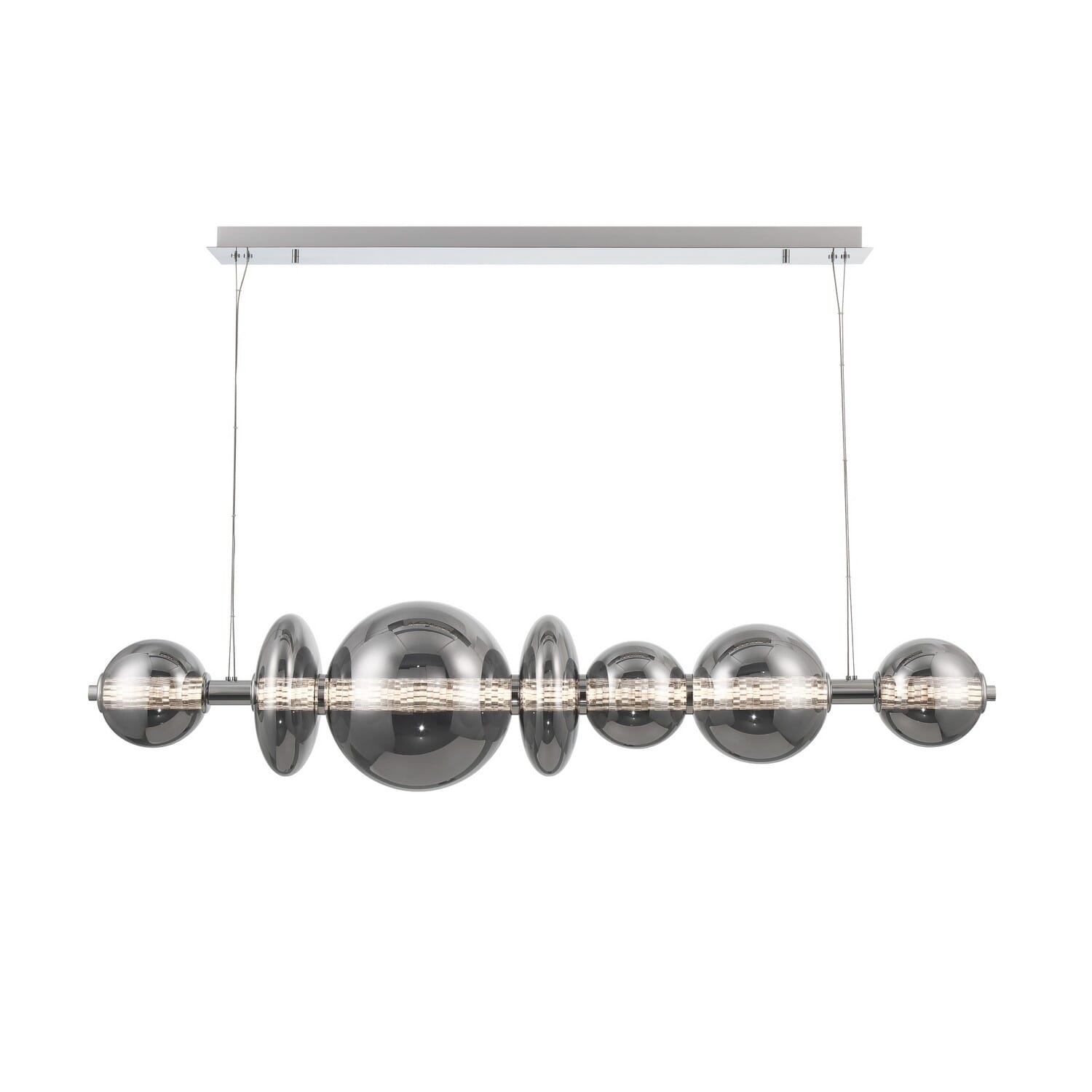 Atomo 1-Light LED Chandelier in Chrome