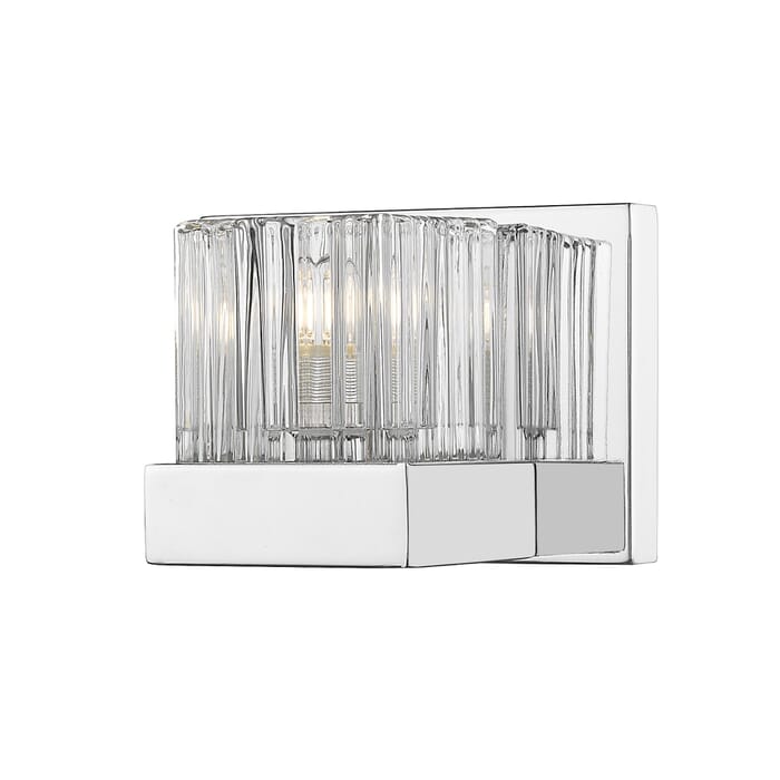 Z-Lite Fallon 1-Light Wall Sconce In Chrome Z-Lite Fallon 1-Light Wall Sconce In Chrome
