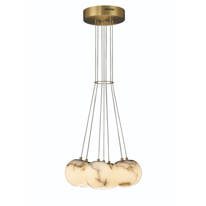 Kepler 7-Light LED Pendant in Gold Kepler 7-Light LED Pendant in Gold