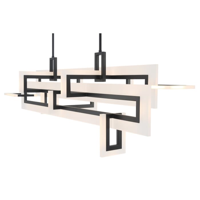 Inizio 1-Light LED Chandelier in Black Inizio 1-Light LED Chandelier in Black