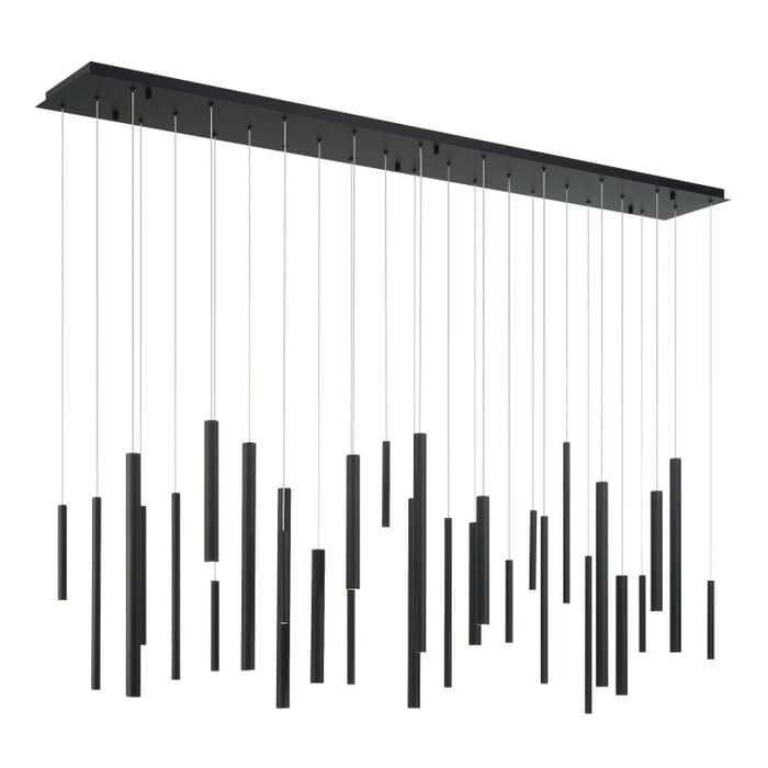 Santana 30-Light LED Chandelier in Black Santana 30-Light LED Chandelier in Black