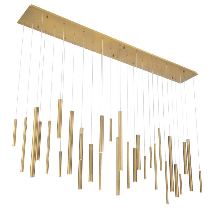 Santana 30-Light LED Chandelier in Brass Santana 30-Light LED Chandelier in Brass