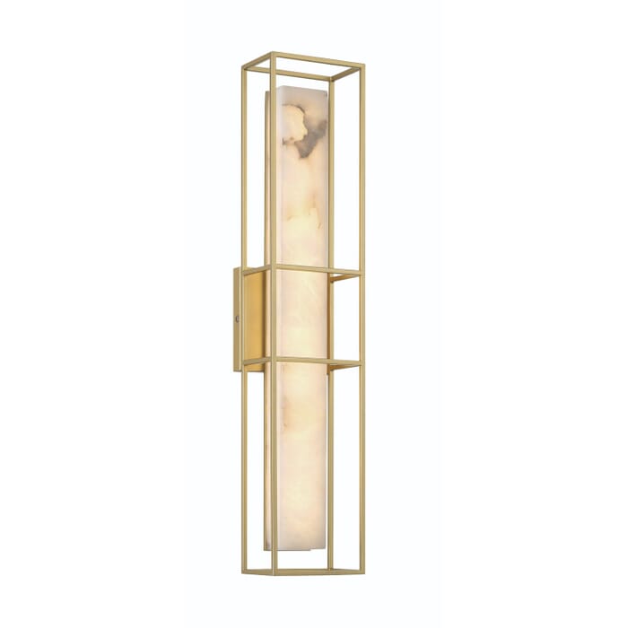 Blakley 1-Light LED Outdoor Wall Sconce in Gold Blakley 1-Light LED Outdoor Wall Sconce in Gold