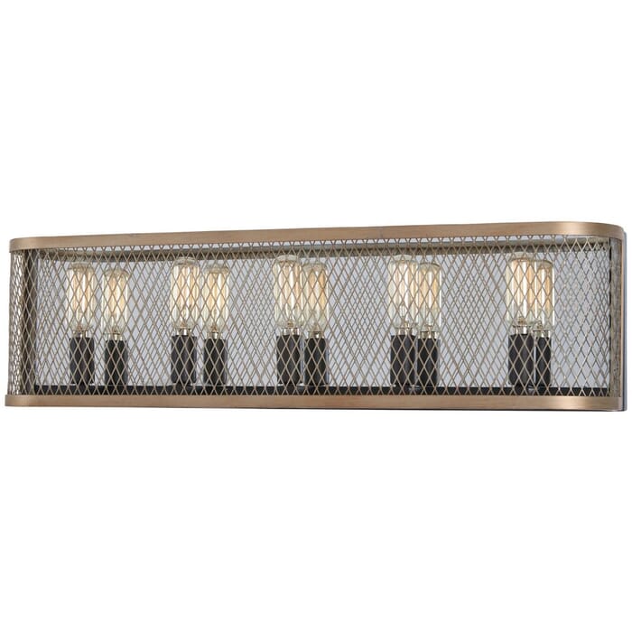 Minka Lavery Marsden Commons 5-Light 24" Bathroom Vanity Light in Smoked Iron with Aged Gold Minka Lavery Marsden Commons 5-Light 24" Bathroom Vanity Light in Smoked Iron with Aged Gold