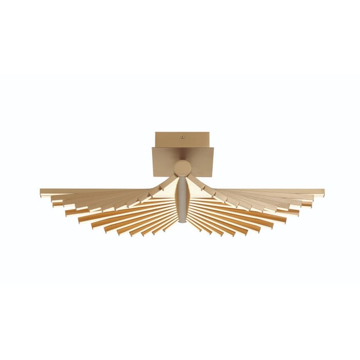 Seraph 1-Light LED Semi-Flush Mount Ceiling Light in Gold Seraph 1-Light LED Semi-Flush Mount Ceiling Light in Gold