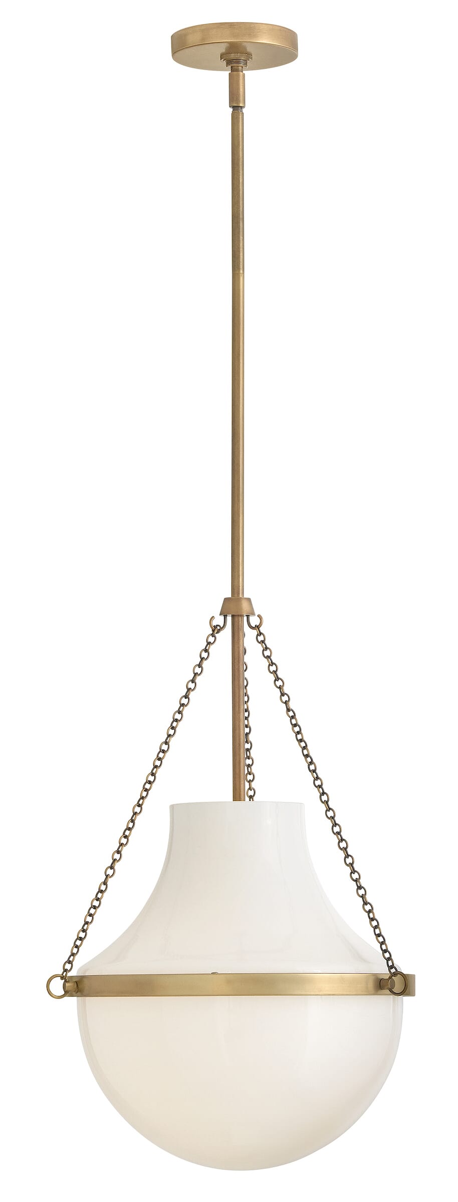 Heritage Brass LED Pendant from the Collins Collection