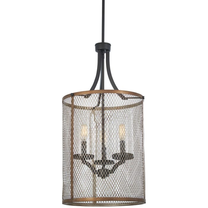 Minka Lavery Marsden Commons 3-Light Pendant Light in Smoked Iron Minka Lavery Marsden Commons 3-Light Pendant Light in Smoked Iron