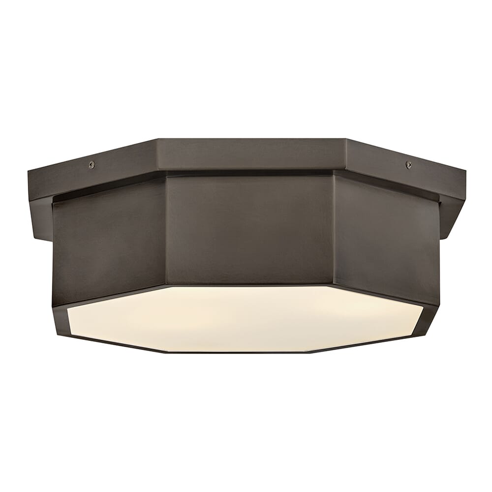 Black Oxide LED Flush Mount from the Facet Collection