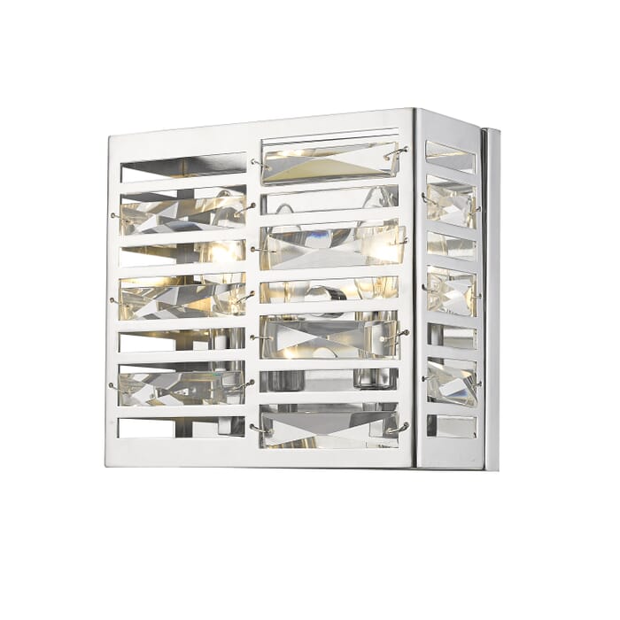 Z-Lite Cronise 2-Light Wall Sconce In Chrome Z-Lite Cronise 2-Light Wall Sconce In Chrome