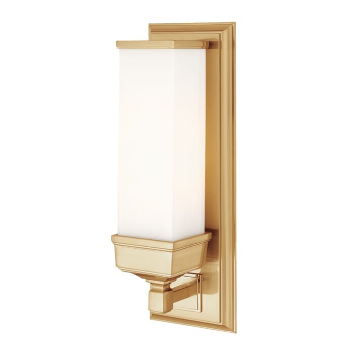 Hudson Valley Everett 14" Wall Sconce in Aged Brass Hudson Valley Everett 14" Wall Sconce in Aged Brass
